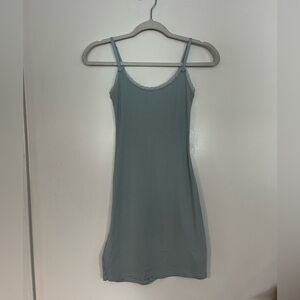 Skims light blue slip dress